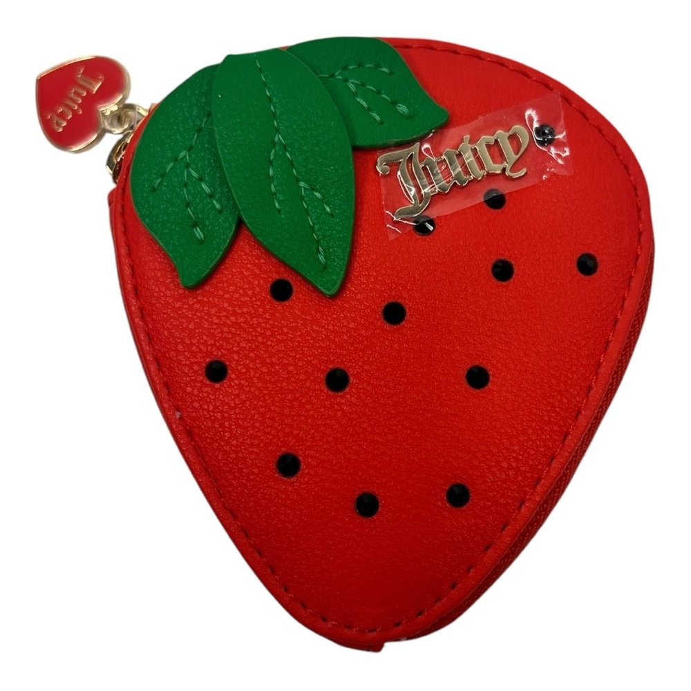 NWT Juicy Couture Red Strawberry Coin Purse